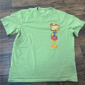 Nike Lime T-Shirt with Colorful Graphic